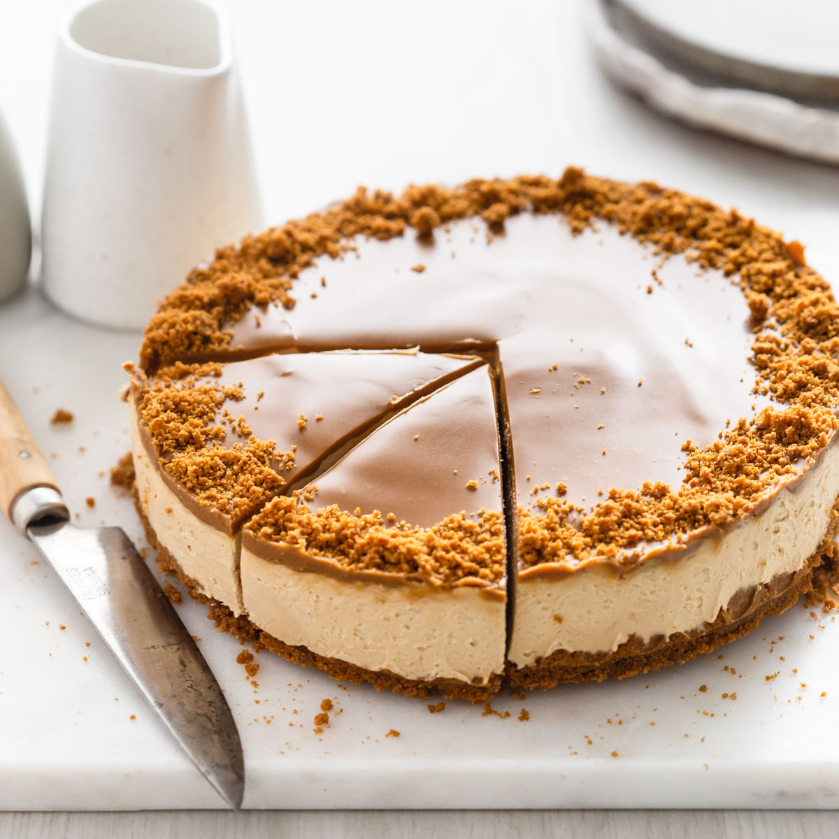 Vegan Biscoff Cheesecake